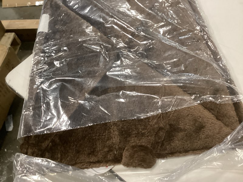 Condition photo showing Good Condition for FurHaven ThermaNAP Self Warming Cat Mat, Dog Bed for Crates with Self-Warming Technology for Cozy Rest, Fully Machine Washable, Small, Plush Faux Fur, Espresso Small - 22"L x 17"W Espresso