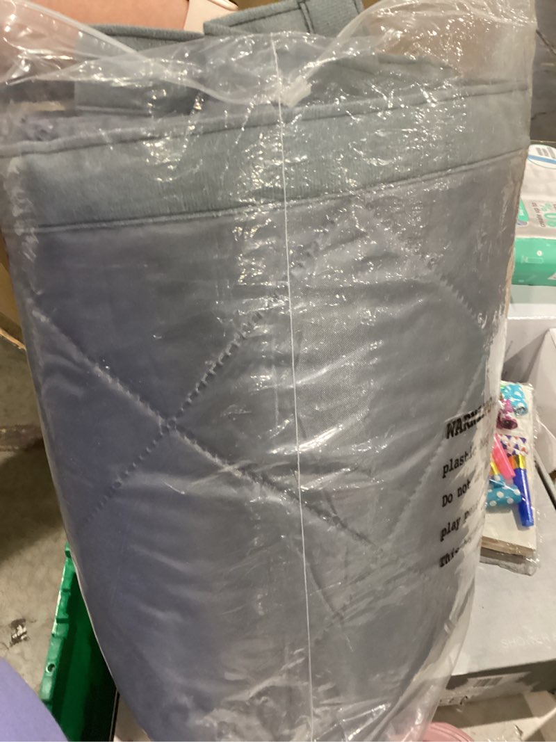 Condition photo showing Good Condition for reversible wide magnetic thermal insulated door curtain for winter,thicken polyester fiberfill & heavy duty oxford cloth,temporary window insulation cover curtain for french sliding door,74”x81,grey gray fit doors to 72"x80"
