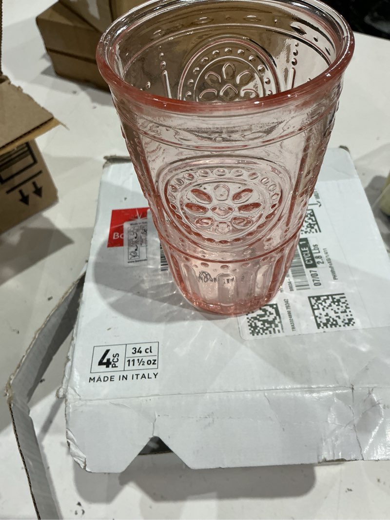 Condition photo showing Good Condition for bormioli rocco romantic tumbler, set of 3 , 10.25 oz, cotton candy
