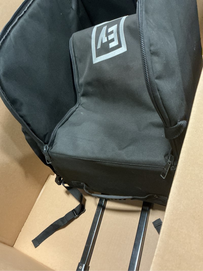 Condition photo showing As Is for Electro-Voice Evolve 50 Column Speaker Carrying Case with Wheels