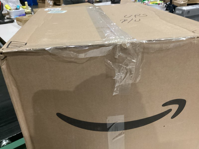 Condition photo showing As Is for Stackable Milk Crates, 3 Pack, Kitchen Work Commercial Garage Totes, 24 Quart, Heavy Duty Plastic, Black, 19" L x 13" W 11" H