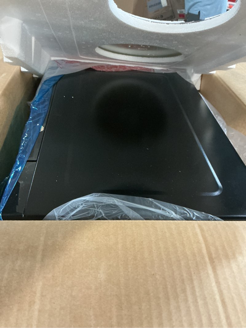Condition photo showing New/Like New for ge - 0.9 cu. ft. countertop microwave with convenience cooking controls - black