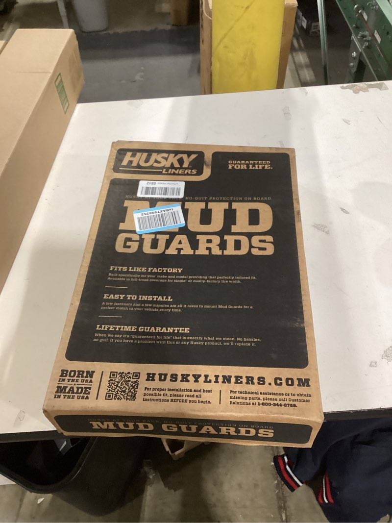 Condition photo showing New/Like New for Husky Liners Custom Mud Guards | Fits 2011-2026 Dodge Durango (Excludes SRT) | Rear Set, 2-pc Black - 59001 Custom Rear Mud Guards