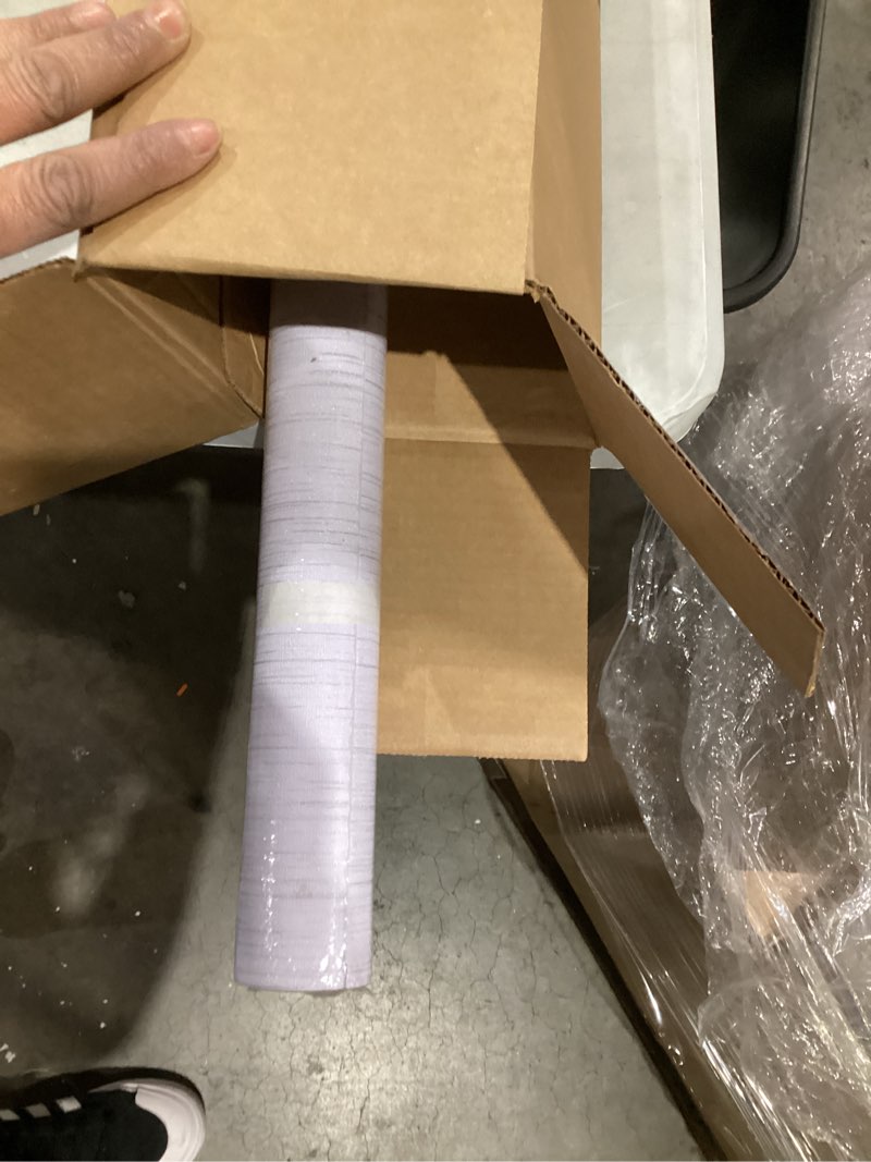 Condition photo showing Good Condition for White Grasscloth Peel and Stick Wallpaper Vintage Texture Removable Waterproof Wallpaper for Room Walls, Cabinets, Furniture, Drawers, Desk A Set of 23.6"x120" White 23.6" x 120"