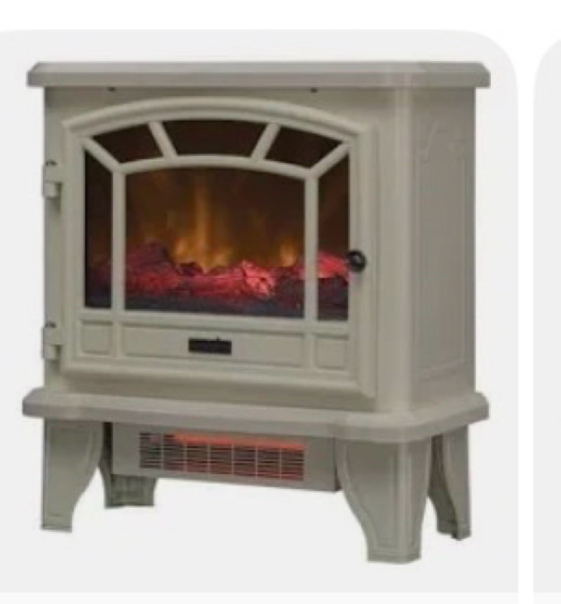 duraflame INFRARED QUARTZ ELECTRIC STOVE HEATER cream 
