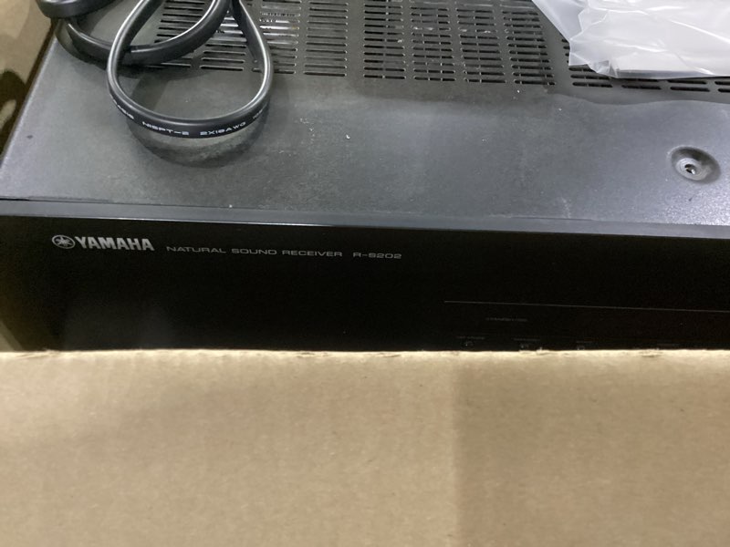 Condition photo showing As Is for not tested ****yamaha r-s202bl stereo receiver r-s202bl receiver only