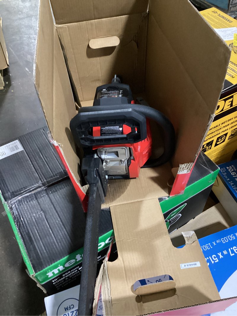 Condition photo showing As Is for craftsman s1800 42-cc 2-cycle 18-in gas chainsaw