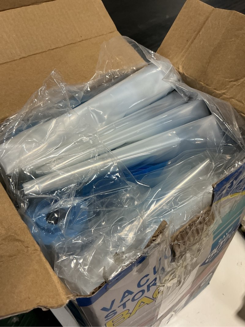 Condition photo showing As Is for fygrip 80% space saver vacuum storage bags with hand pump, 20 combo