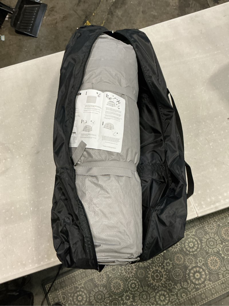 Condition photo showing Good Condition for unp tents 6 person waterproof windproof easy setup,double layer family camping tent with 1 mesh door & 5 large mesh windows -10'x9'x78in(h) gray 6 person
