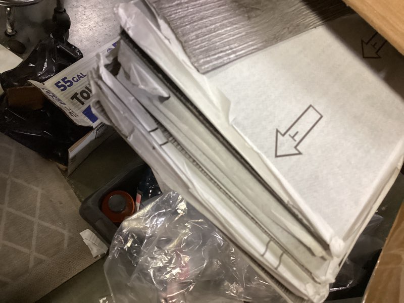 Condition photo showing Good Condition for Art3d Peel and Stick Floor Tile Vinyl Wood Plank 36-Pack 54 Sq.Ft, Deep Gray, Rigid Surface Hard Core Easy DIY Self-Adhesive Flooring 36 x 6 x 0.1 inches Deep Grey 36