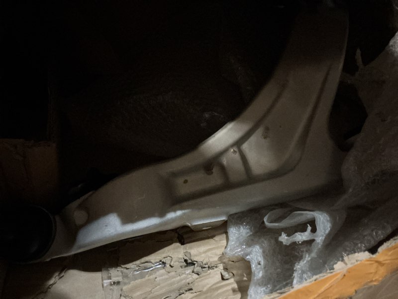 Condition photo showing As Is for newyall front driver side lower control arm with ball joint and bracket for infiniti fx35 awd 2009-2012, fx37 awd 2013, fx50 2009-2013, qx70 awd 2014-2017