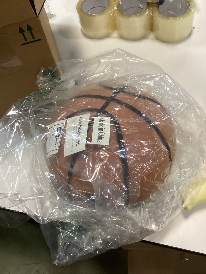 Condition photo showing New/Like New for Silent Basketball Size 7 (29.5") Ready to Play - Grooved Airless Indoor Basketball for Quiet Dribbling - PRO PU Foam Ball - Not Vaccum Packaged - Real Feel