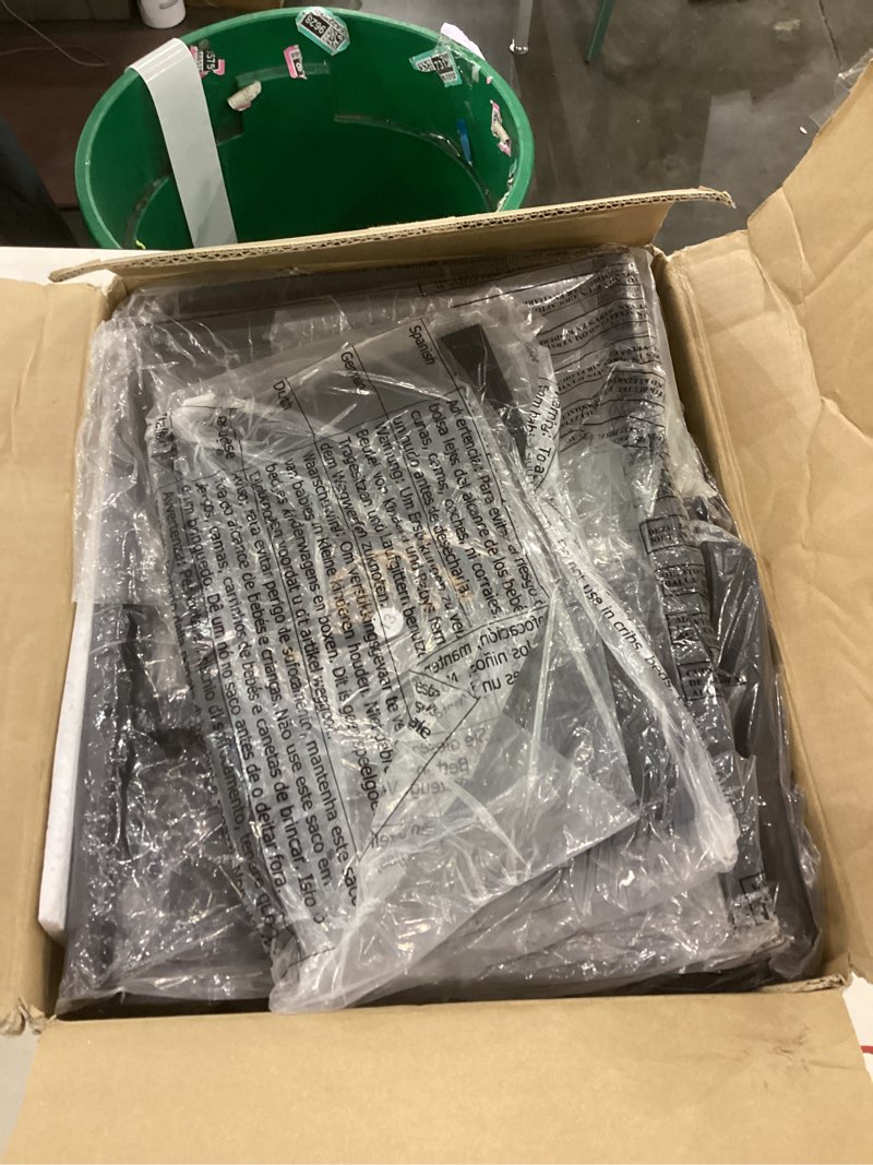 Condition photo showing New/Like New for Furnulem 5 Drawer Black Dressers for Bedroom 2 Tier Shelf Storage Small Fabric Dresser for Closet Sturdy Metal Frame Modern Style Storage Cabinets Organization Units for Hallway Rooms Black Oak