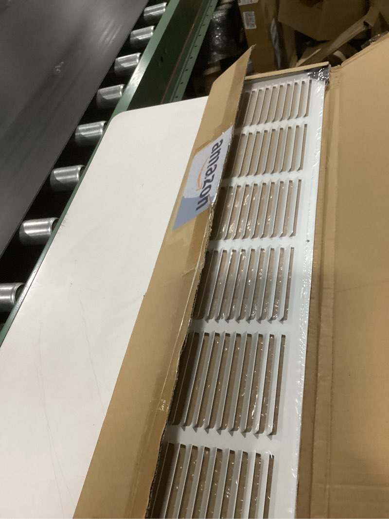 Condition photo showing New/Like New for fits 6x6 duct opening | steel return air grille by handua | vent cover grill for sidewall and ceiling | white | hvac cold air intake grille | outer dimensions: 7.75"w x 7.75" 1 6"w x 6"h [duct opening]