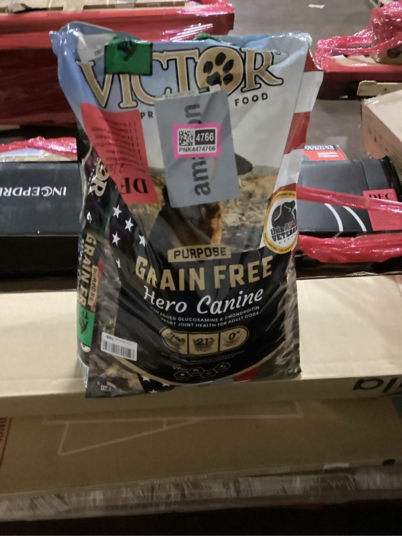 Condition photo showing New/Like New for VICTOR Super Premium Dog Food – Purpose Hero Canine Kibble – Premium Gluten Free Dog Food for Active Adult Dogs – High Protein with Glucosamine and Chondroitin for Hip and Joint Health, 50lbs 50 Pound (Pack of 1)