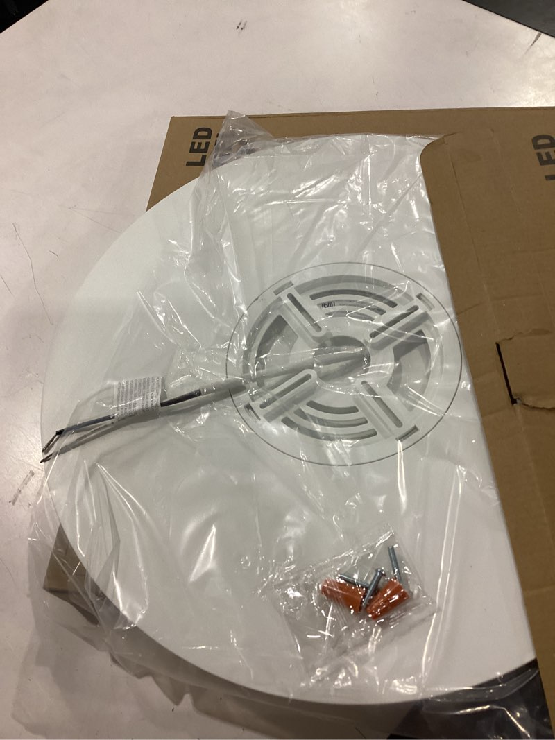 Condition photo showing New/Like New for lmp 15.8inch flush mount ceiling light 36w, 3cct selectable (3000k/4000k/5000k) dimmable ceiling light fixture, 2200lm white thin round led ceiling light flush mount for bedroom,2 packs, tel white 2 packs