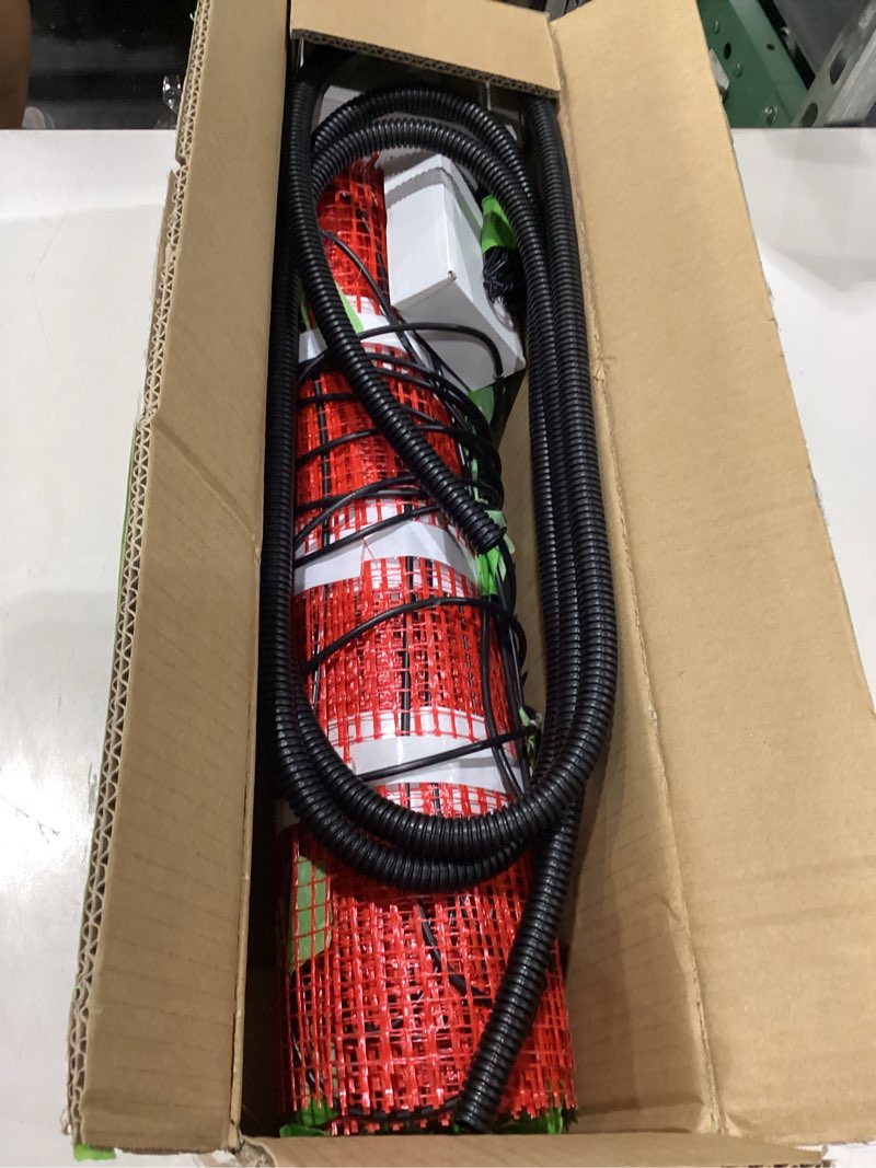 Condition photo showing New/Like New for VEVOR Floor Heating Mat, 20 Sq. ft, Electric Radiant in-Floor Heated Warm System with Digital Floor Sensing Thermostat, Includes Installation Monitor, Adhesive Back for Easy Installation on The Floor 20 Sq.ft