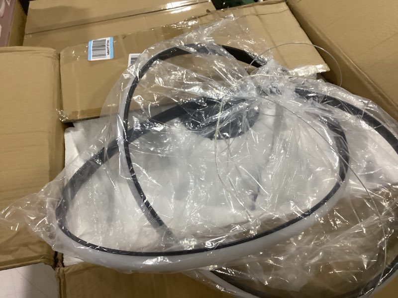 Condition photo showing Good Condition for Modern Chandelier Dimmable Pendant Light Fixture,5CCT/2700K/3000K/3500K/4000K/5000K ,Adjustable Modern LED Chandeliers for Dining Room Kitchen Entryway Living Room Bedroom (Black-5CCT, 20 Inches) Black-5CCT 20 Inches