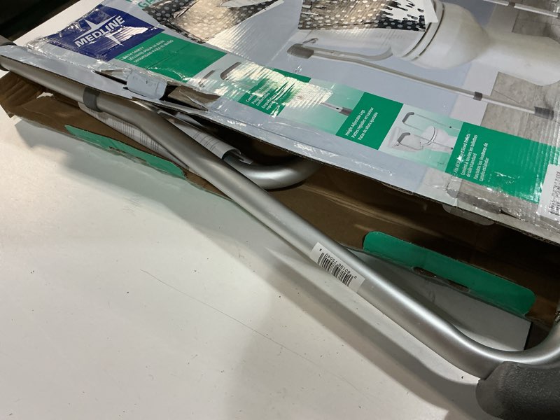 Condition photo showing Good Condition for medline toilet safety rail for seniors with easy installation, height adjustable toilet safety frame, bathroom assist rail with armrests, bathroom safety, 250 lb. weight capacity