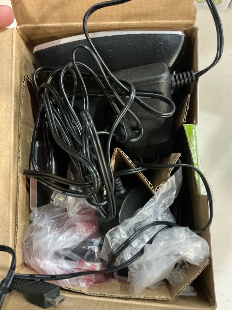 Condition photo showing As Is for vtech cs6919-2 dect 6.0 cordless phone with caller id and handset speakerphone, 2 handsets, silver/black