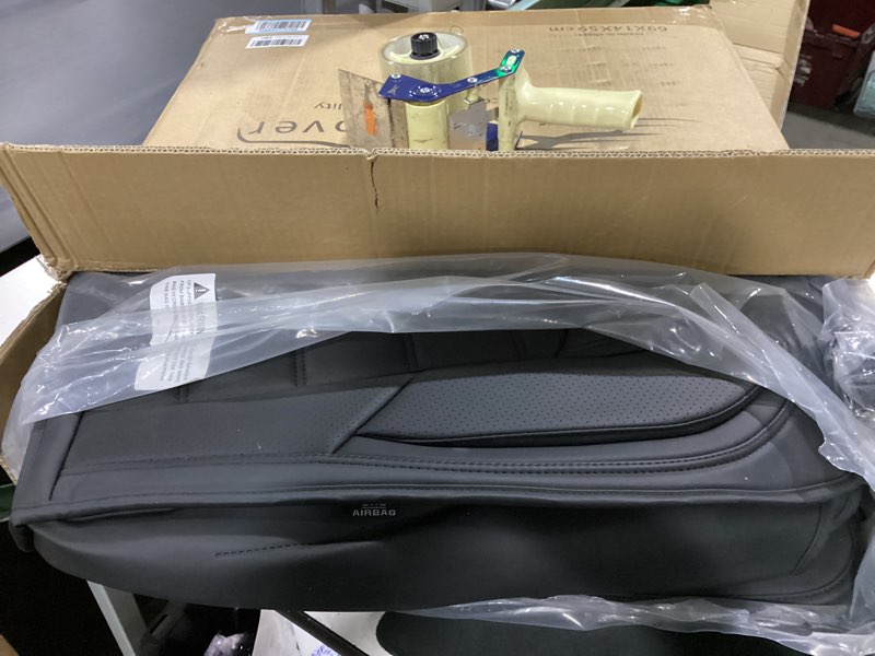 Condition photo showing Good Condition for black car seat cover with lumbar support, car seat protector waterproof, nappa leather car seat cushion, car seat covers front seats and back fit for most cars