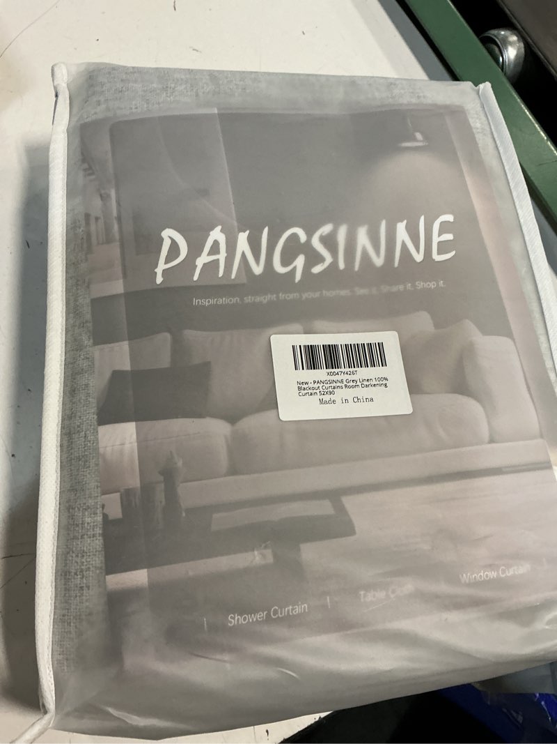 Condition photo showing New/Like New for pangsinne 100% blackout curtains for bedroom, pair of energy smart & noise blocking out full shade c