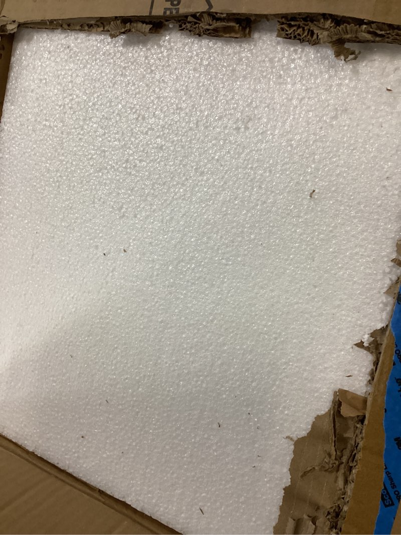 Condition photo showing As Is for Shell Chandelier, White and Gold Chandelier Light Fixture with 4 Lights Capiz Seashell Pendant for Foyer,Kitchen Island,Entryway,Dining Room (18" Coastal Chandeliers) White Gold 4 Light Capiz Shell Chandelier