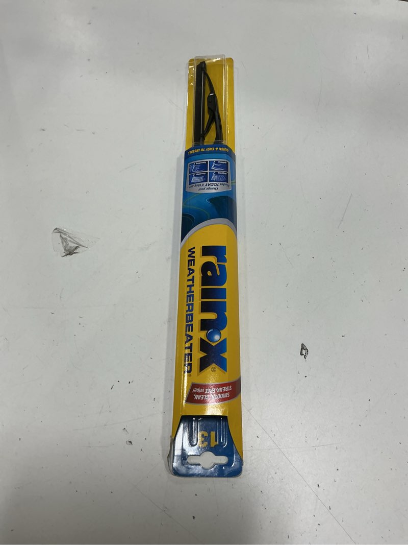 Condition photo showing New/Like New for Rain-X RX30213 WeatherBeater Wiper Blades, 13" Windshield Wipers (Pack Of 1), Automotive Replacement Windshield Wiper Blades That Meet Or Exceed OEM Quality And Durability Standards 13" Pack of 1