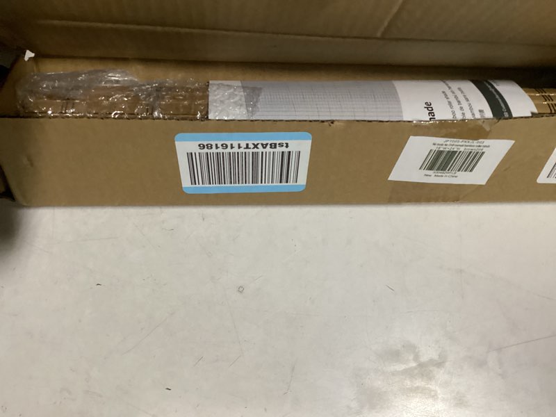 Condition photo showing New/Like New for LazBlinds No Tools No Drill Bamboo Roller Shades, Cordless Bamboo Blinds, Light Filtering Roll Up Blinds for Windows, French Door, Porch or Patio Privacy Screen, 18'' W x 24'' H, Brown206 Brown206 18'' W x 24'' H