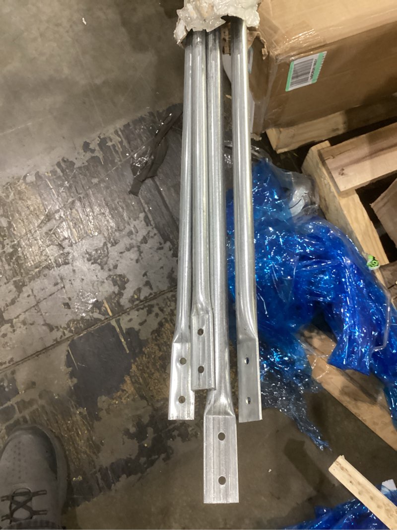 Condition photo showing New/Like New for DuraVent 6DP-XRB DuraPlus 6" Extended Roof Bracket Supports Chimney Stove Pipe for Stability Against Wind & Snow, Includes Mounting Brackets & Adjustable Legs