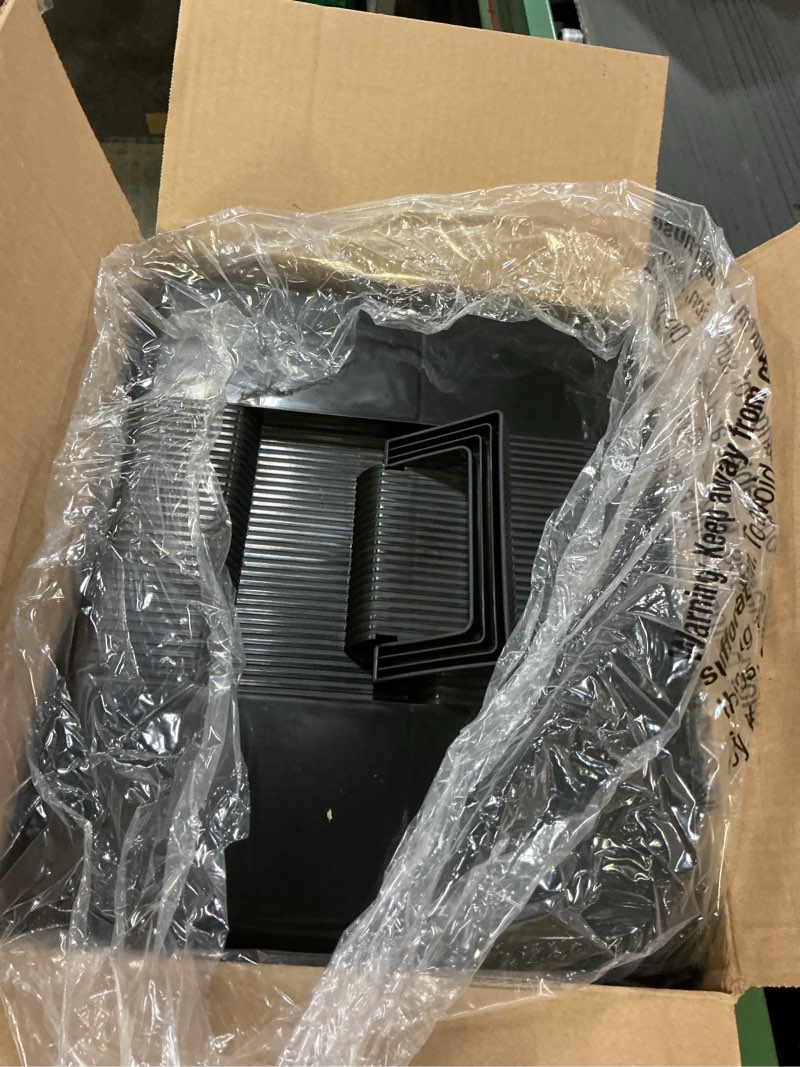 Condition photo showing Good Condition for Pendaflex Portable File Box with File Rails, Simple Document Storage, File Bin for Home and Office, Hinged Lid with Double Latch Closure, Black, 3 Black Letter Size Hanging Folders Included (41742AMZ) 22 File Folders Black