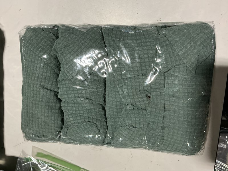 Condition photo showing Good Condition for outdoor cushion covers set,8pcs patio furniture couch seat slipcovers, replacement for sofa sectional chair(cover?only) cyan? 8pcs-jacquard-tpu