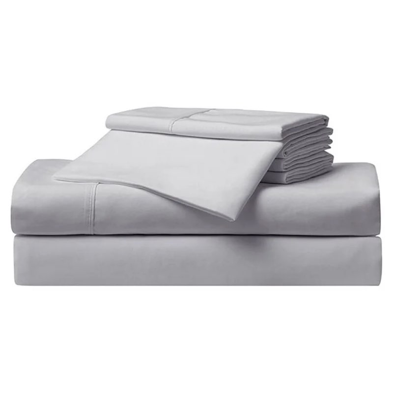Serta So Soft 4-Piece Light Gray Sheet Set, Full