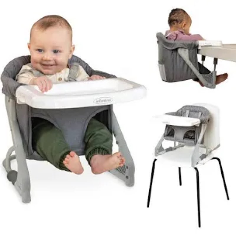 infantino the ultimate travel booster, versatile and travel-friendly booster, high chair and seat fo