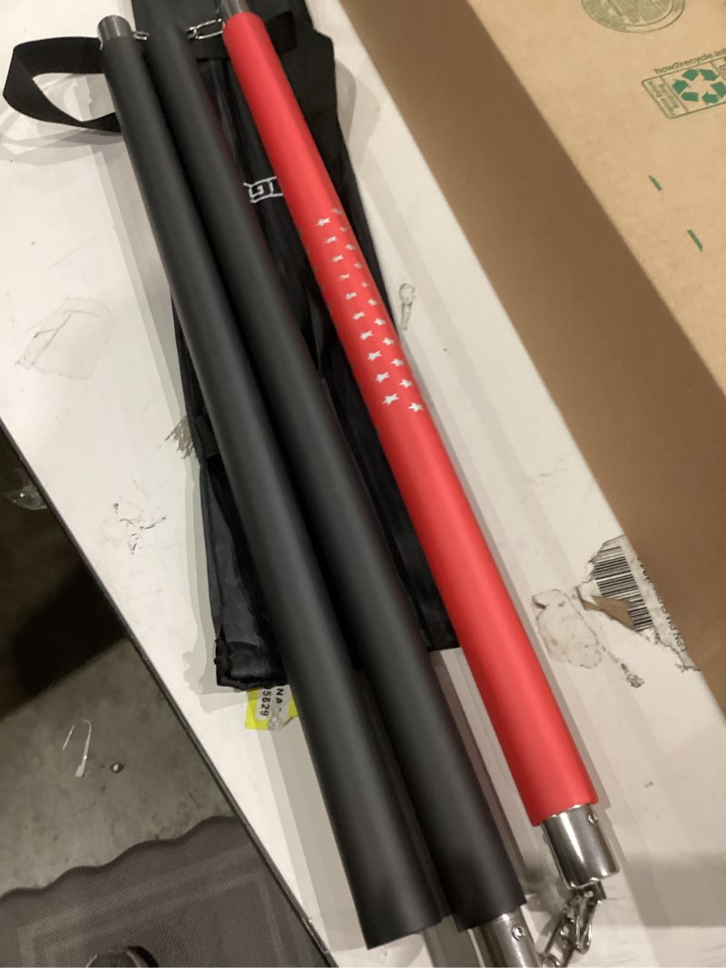 Condition photo showing As Is for Foam Padded Three Section Bo Staff for Safe Practice Training with Carry Bag Case Black