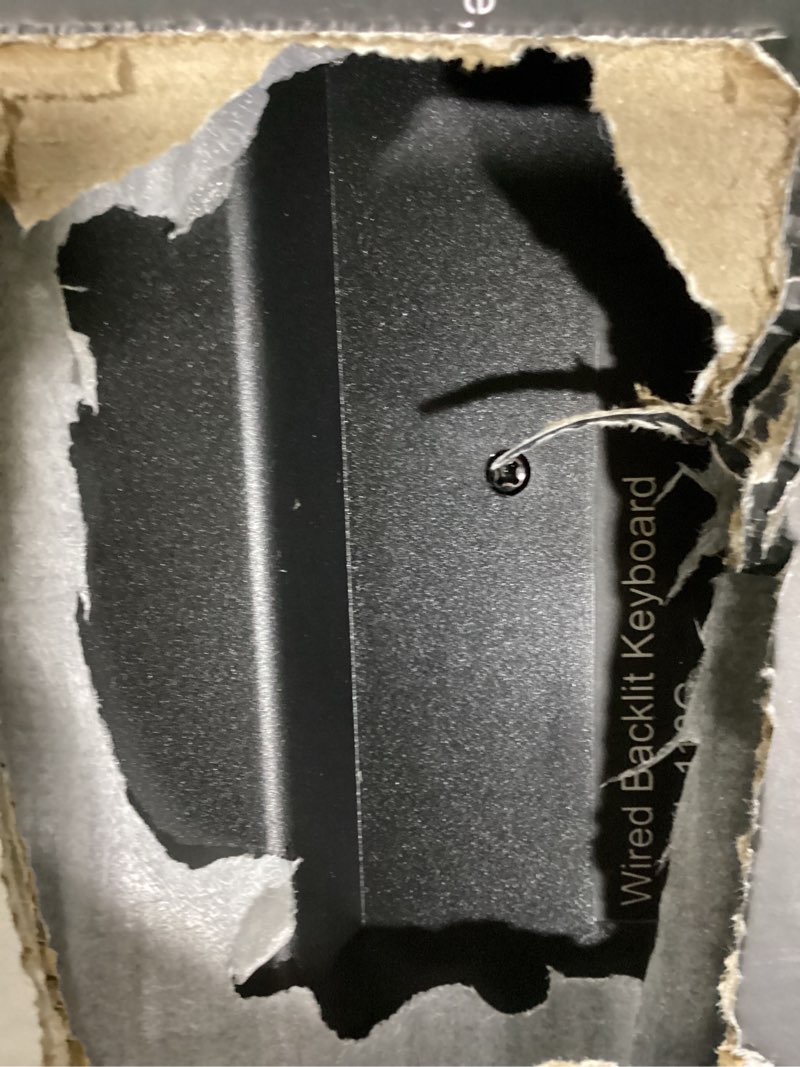 Condition photo showing Good Condition for sablute large print backlit keyboard, wired usb computer keyboards with 7-colors backlight, wrist rest, phone holder, oversized letter keys easy to see and type for laptop, pc, windows, black