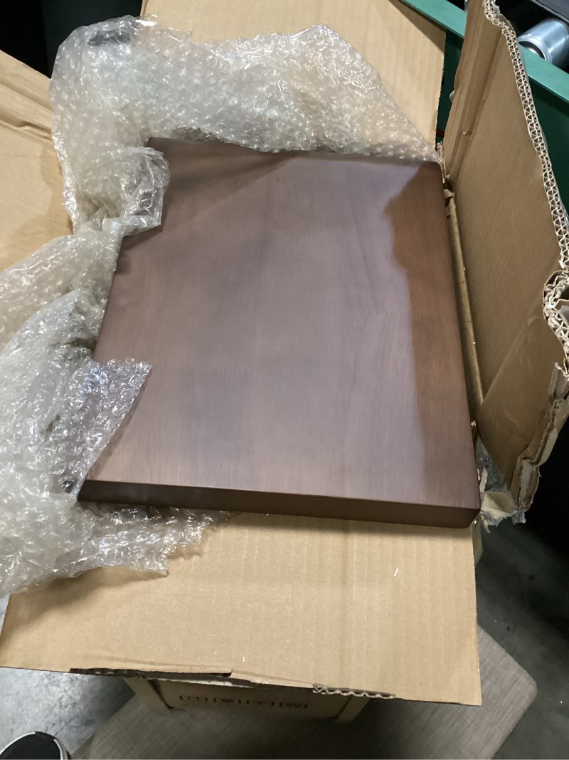 Condition photo showing Good Condition for CHSSIH C Shaped End Table for Couch - Wooden Sofa Side Table, Slide Under Couch Table for Living Room, Bedroom, Laptop, Coffee, Small Space Narrow Furniture, Walnut