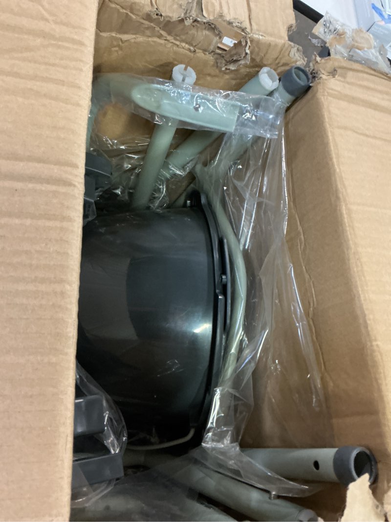 Condition photo showing Good Condition for medline 3-in-1 steel adjustable bedside commode w/ microban protection, portable bedside toilet, 350 lb. weight capacity, removable 7.5 qt. bucket, toilet chair for elderly, tool-free assembly, gray regular seat