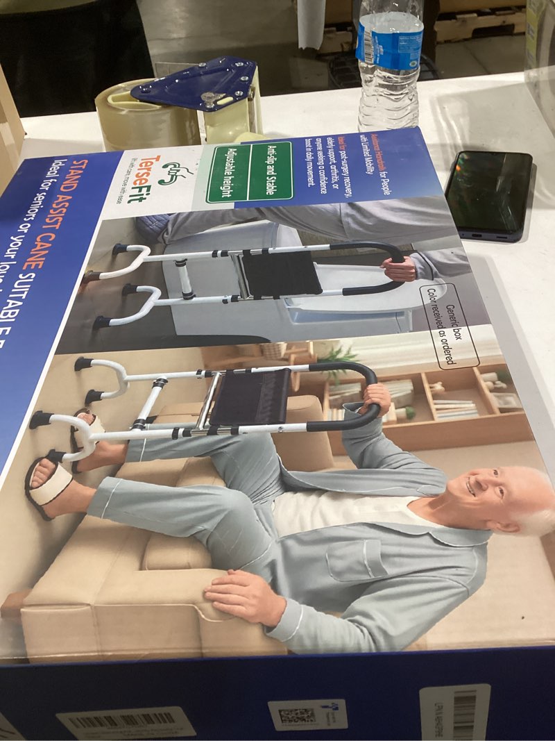 Condition photo showing New/Like New for stand assist aid for elderly; couch stand assist rail; mobility aids & supports for seniors; standing up canes for tight bathroom; height adjustable to 36'' ; weight 5lbs, bear 350lbs