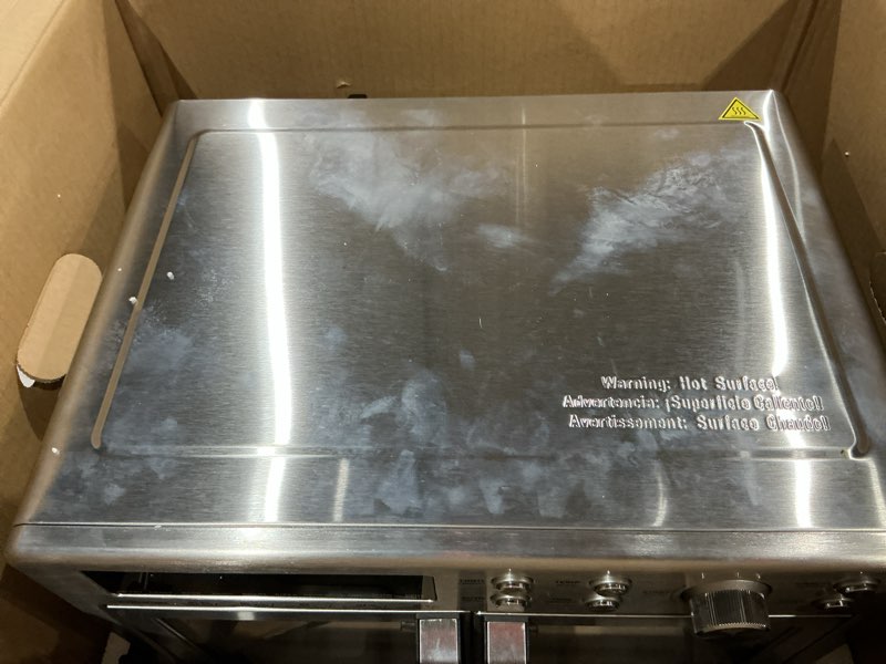 Condition photo showing Good Condition for midea flexify classic french door toaster oven air fryer combo, 10-in-1 large capacity 26.4 qt countertop oven, 25% faster cooking and 90% less oil, stainless steel 26.4 qt stainless steel