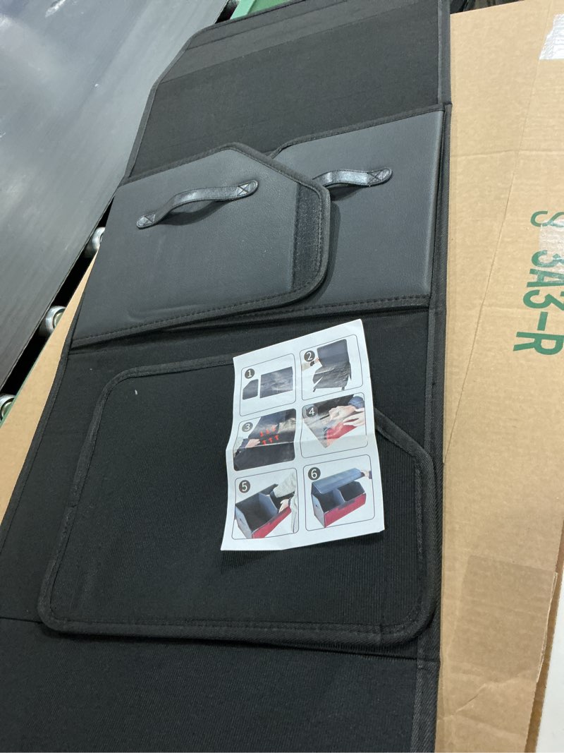 Condition photo showing Good Condition for Trunk Storage Box Big Capacity Auto Multifunctional Suede Folding Compatible with Emergency Storage Box(Gold)