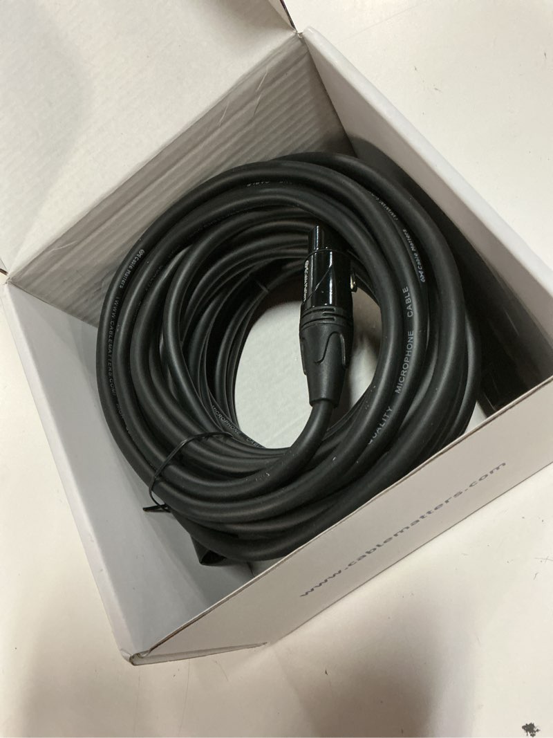 Condition photo showing Good Condition for cable matters 2-pack premium xlr to xlr cables - 20ft, male to female microphone cable, oxygen-free copper (ofc) mic cord, black 20 feet