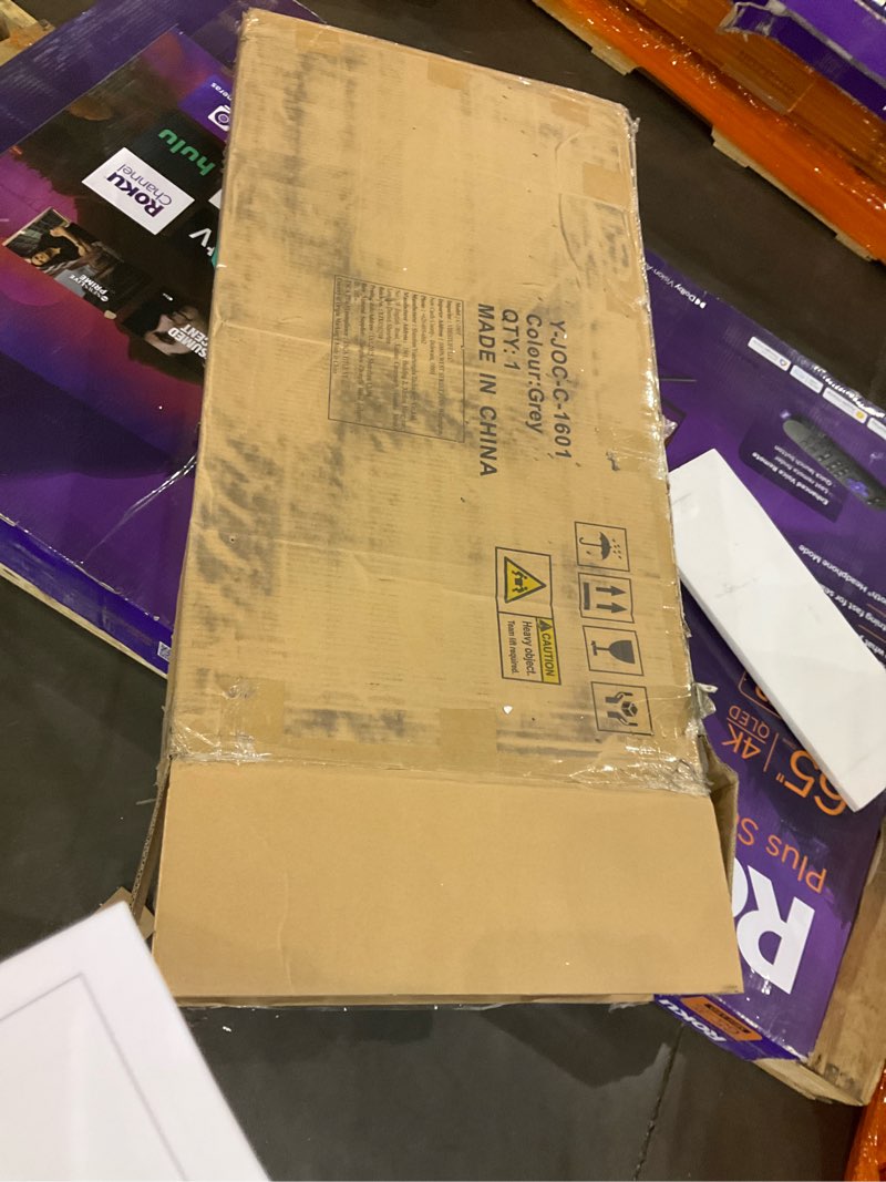 Condition photo showing As Is for Grey chair 