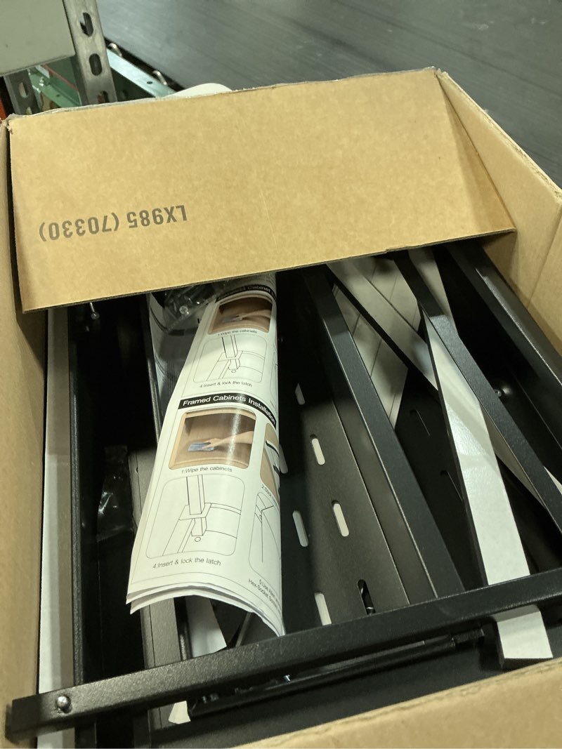 Condition photo showing Good Condition for realinn expandable under sink organizers and storage, 2 tier under cabinet organizer, heights adjustable pull out rack for kitchen bathroom laundry, black, 2 pack 2 pack black