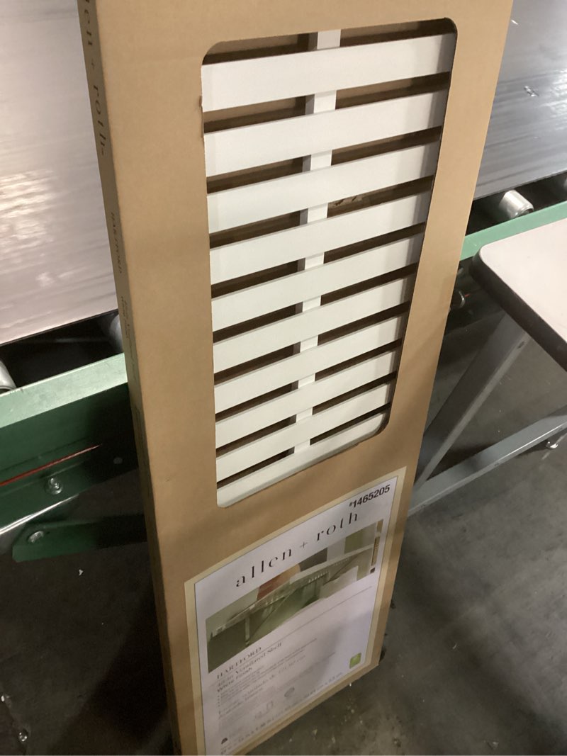 Condition photo showing New/Like New for allen + roth 48-in l x 1.25-in h x 16-in d floating shelf