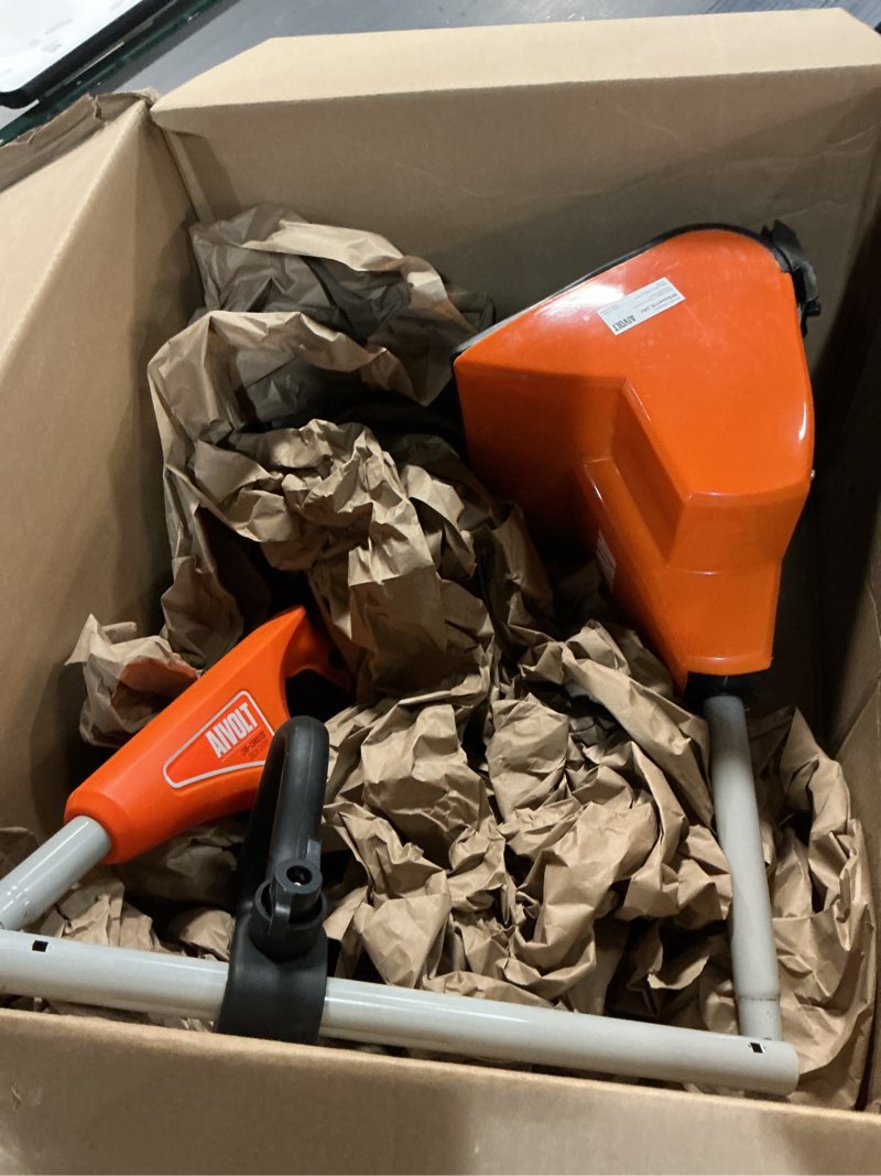 Condition photo showing As Is for Cordless Snow Shovel, 24V | 13-Inch | 4-Ah Battery Powered Snow Blower, 400W Motor, Battery & Fast Charger Included, Electric Snow Removal for Driveways, Steps and Walkways Black & Orange