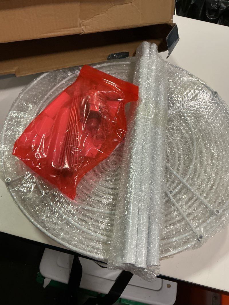 Condition photo showing New/Like New for JOIEDOMI 3 Pack Spiral Christmas Tree Lights, 218 LED Outdoor Lighted Tree with Star Topper & Stakes, Christmas Decorations for Yard Porch Patio Garden Holiday Xmas Eve Night Décor, Warm White