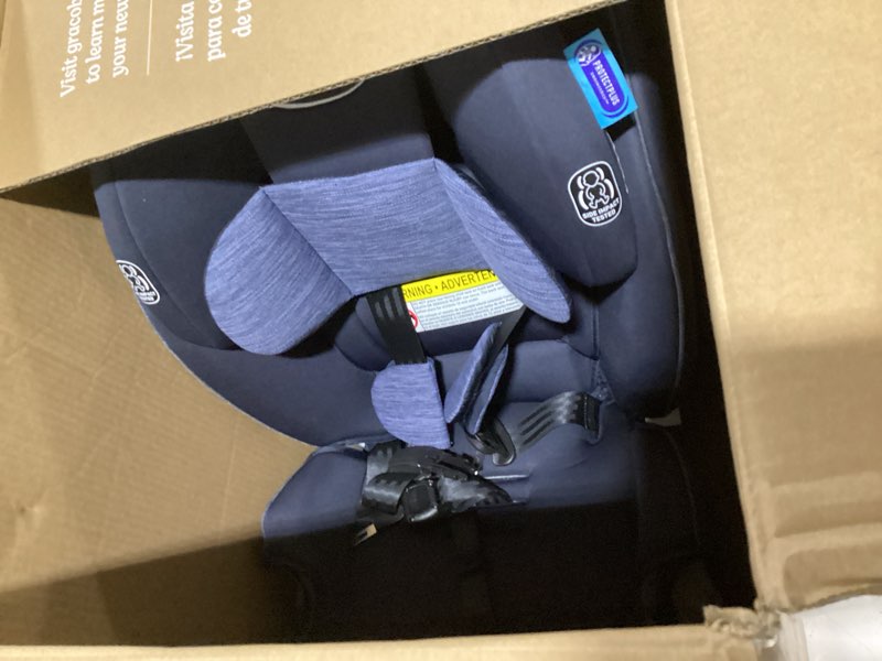 Condition photo showing Good Condition for graco slimfit 3-in-1 convertible car seat, ultra-space-saving design, silas, suitable for rear and forward-facing, highback booster seat with 10-position headrest