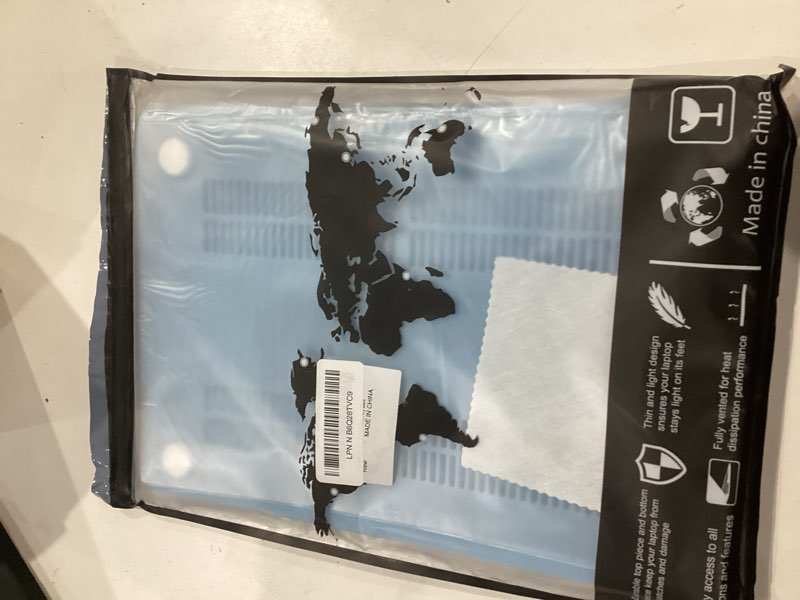 Condition photo showing Good Condition for G JGOO Compatible with MacBook Air 13 inch Case 2026 2025-2022 M5 A3449 M4 A3240 M3 A3113 M2 A2681, Matte Plastic Hard Shell for MacBook Air 13.6 inch Case +Keyboard Cover+Screen Protector, Airy Blue Air Blue