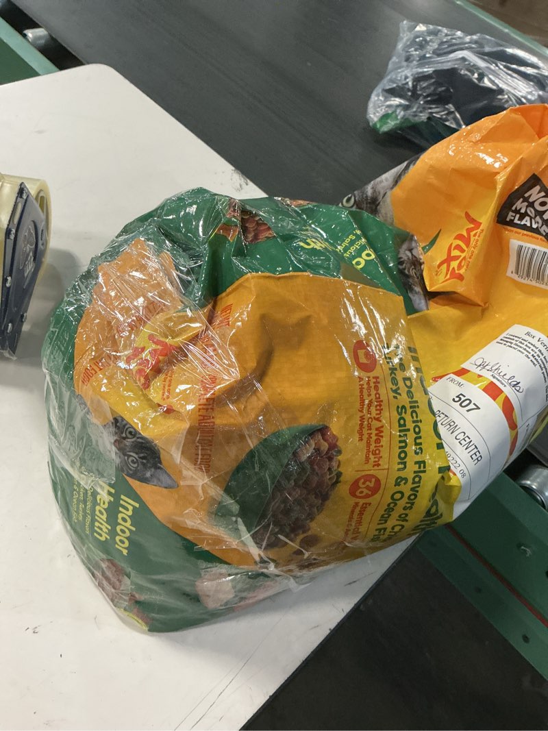 Condition photo showing New/Like New for ub 4/15/27 meow mix indoor health dry cat food, 6.3 pound bag 6.3 pound (pack of 1)